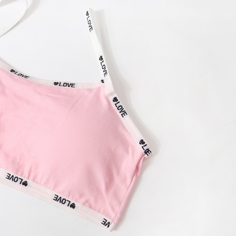 Summer Casual Vest for Women Letter Halter Bra Sports Style Cotton Fabric - Picture 42 of 45