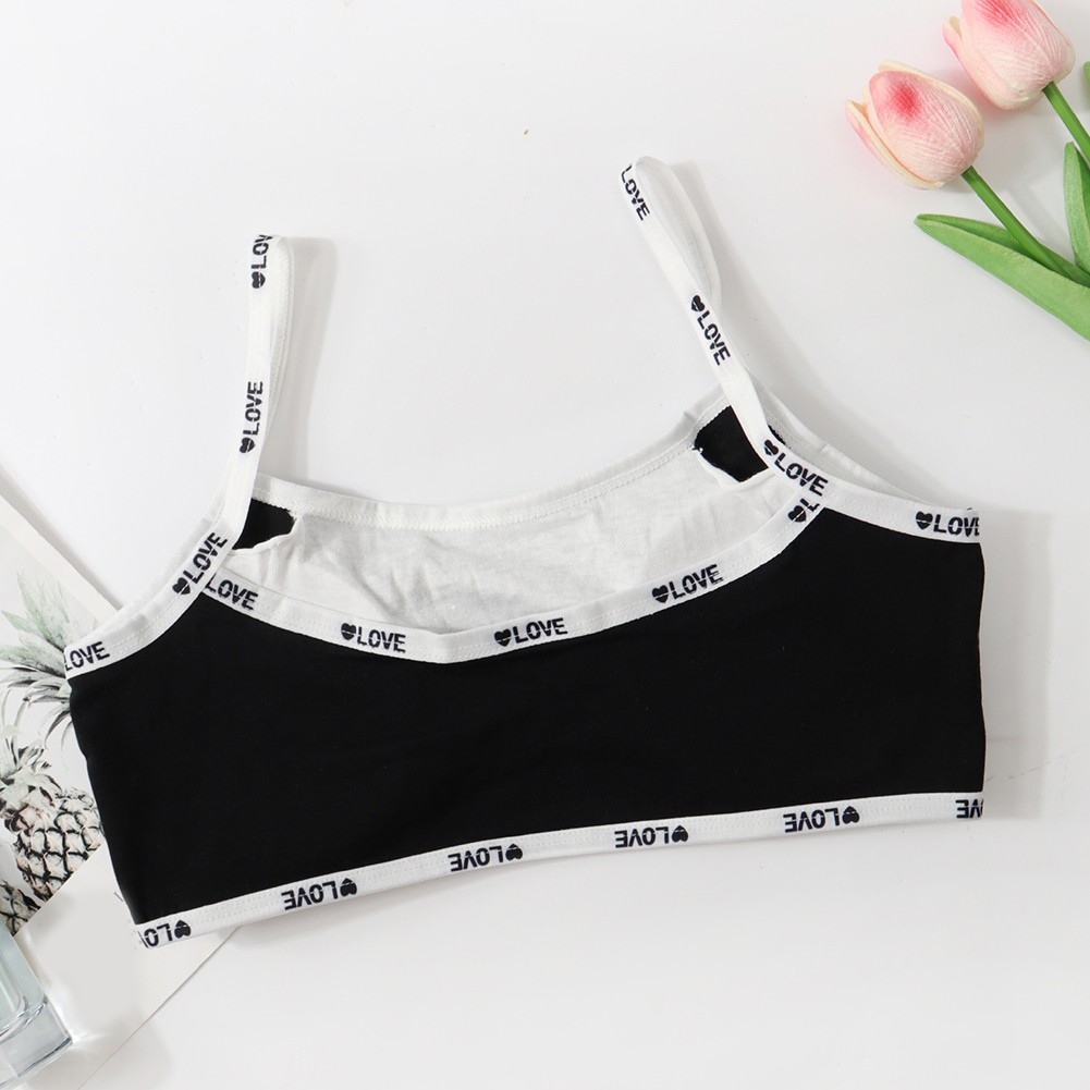 Summer Casual Vest for Women Letter Halter Bra Sports Style Cotton Fabric - Picture 28 of 45