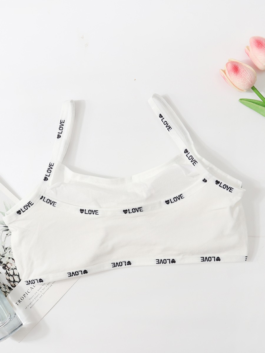 Summer Casual Vest for Women Letter Halter Bra Sports Style Cotton Fabric - Picture 26 of 45