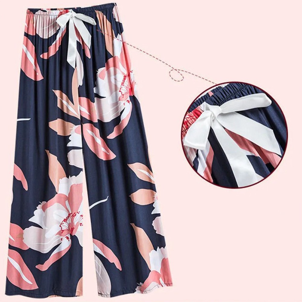 Loose Fit Pants Plus Size Pants Comfortable Sleepwear Lightweight Fabric - Picture 7 of 13