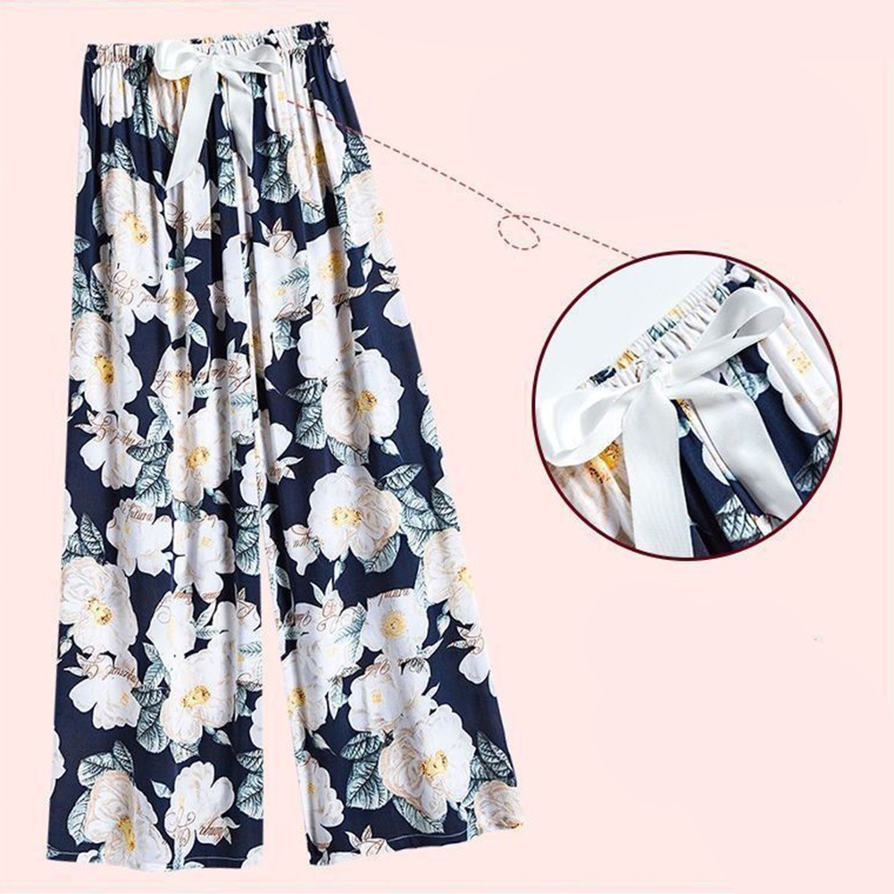 Loose Fit Pants Plus Size Pants Comfortable Sleepwear Lightweight Fabric - Picture 8 of 13