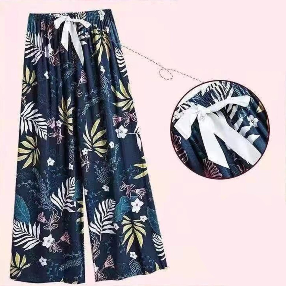 Loose Fit Pants Plus Size Pants Comfortable Sleepwear Lightweight Fabric - Picture 6 of 13