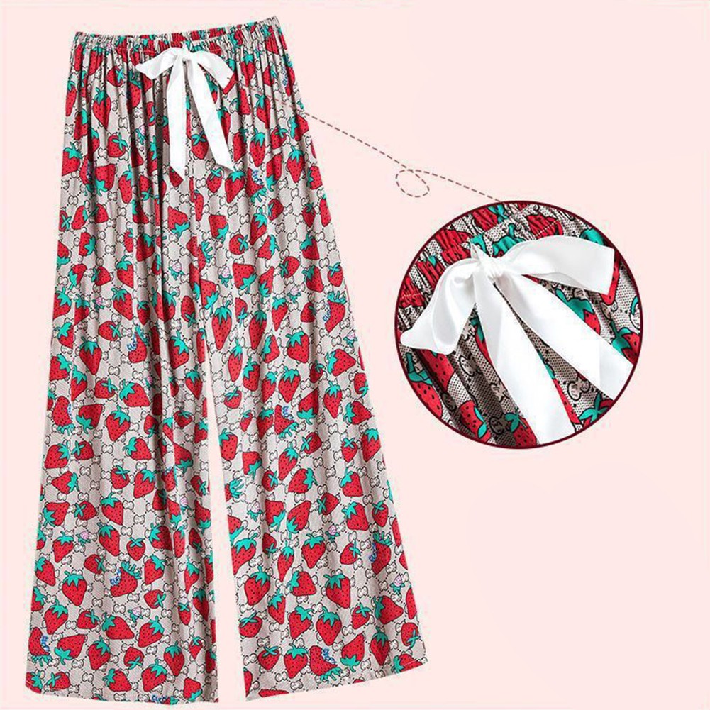Loose Fit Pants Plus Size Pants Comfortable Sleepwear Lightweight Fabric - Picture 9 of 13