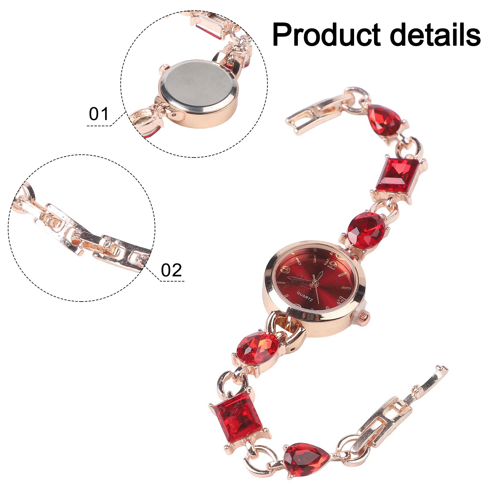 Bunt für Tiefsee Herz Quarz Exquisite Armband Uhr für Mode - Picture 23 of 29
