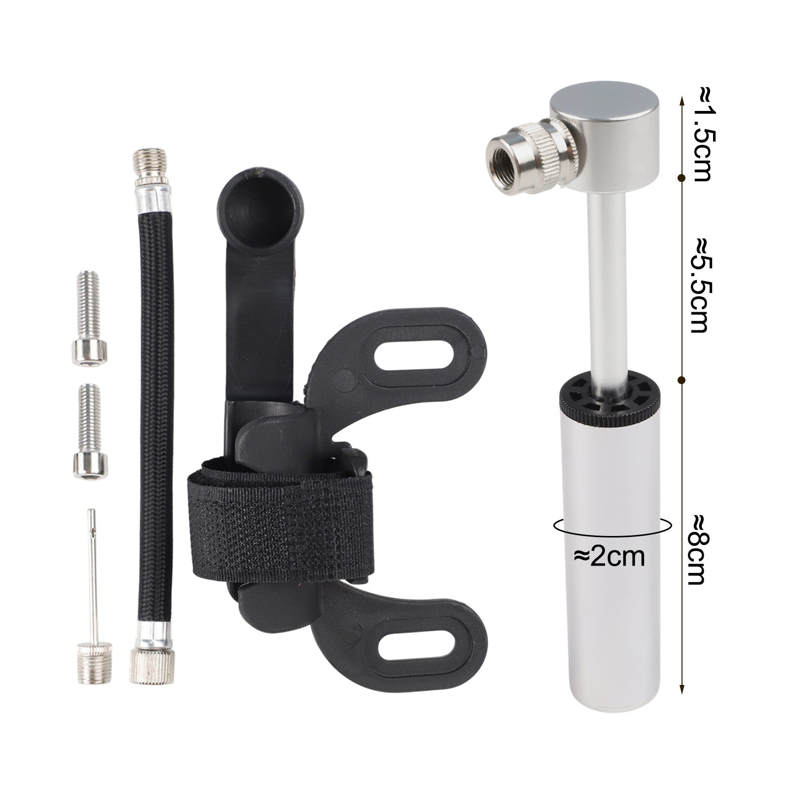 Mini Pompe à Vélo Portable avec Tuyau pour Gonflage Vélos et Équipement - Picture 32 of 35