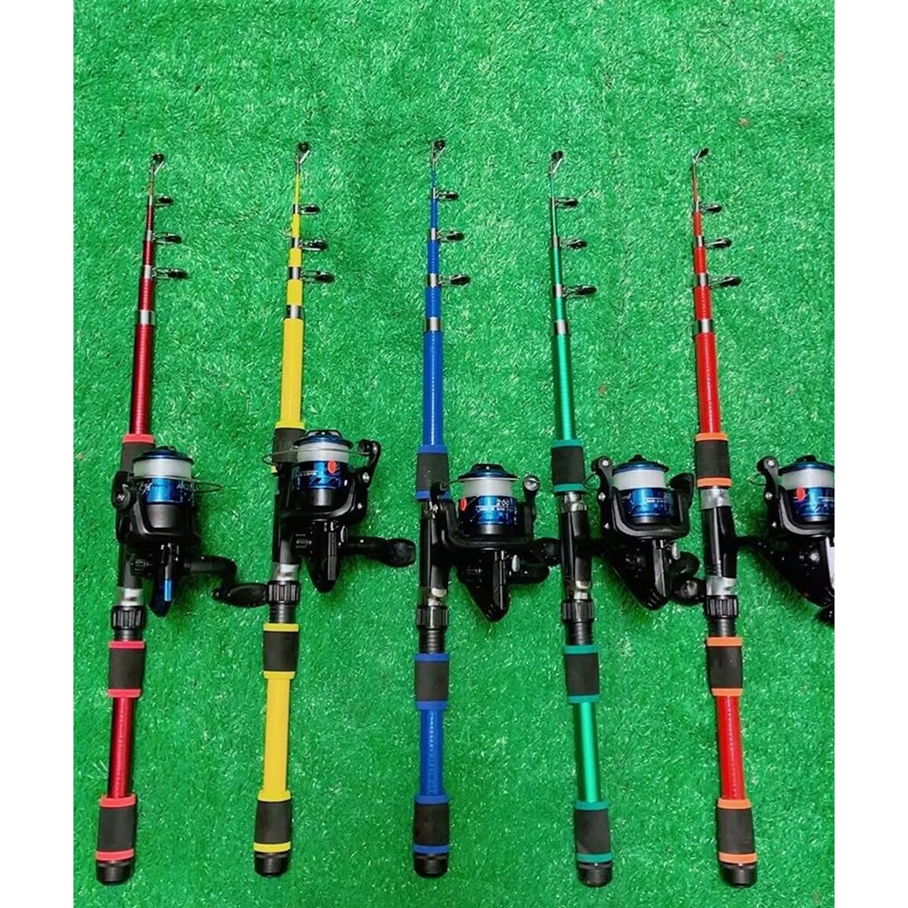 Ensemble canne à pêche télescopique avec moulinet et engin pour cage à carpe - Photo 15/21