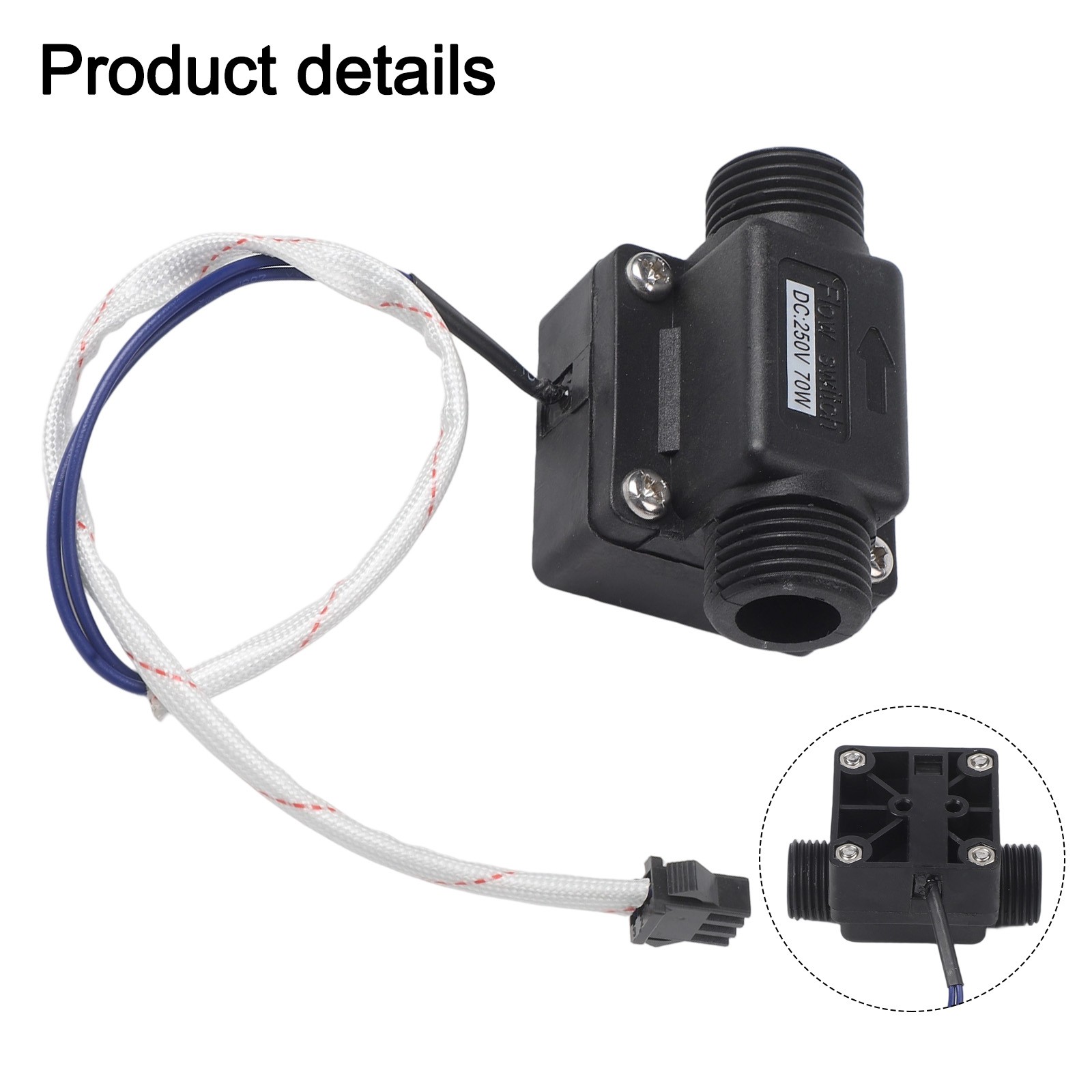 Customizable Water Flow Switch for Different Installation Requirements