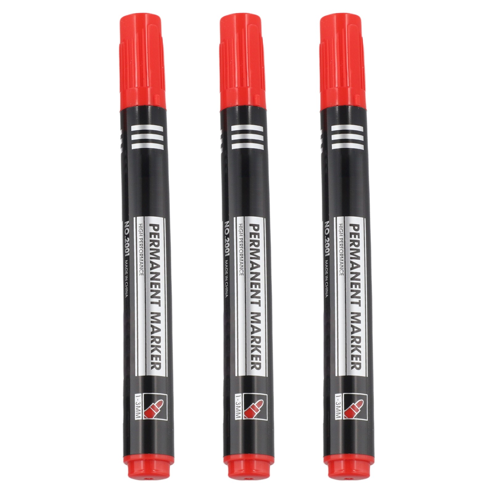 Waterproof Marker Pens Set of 3 with Thin and Crude Nibs for All Projects