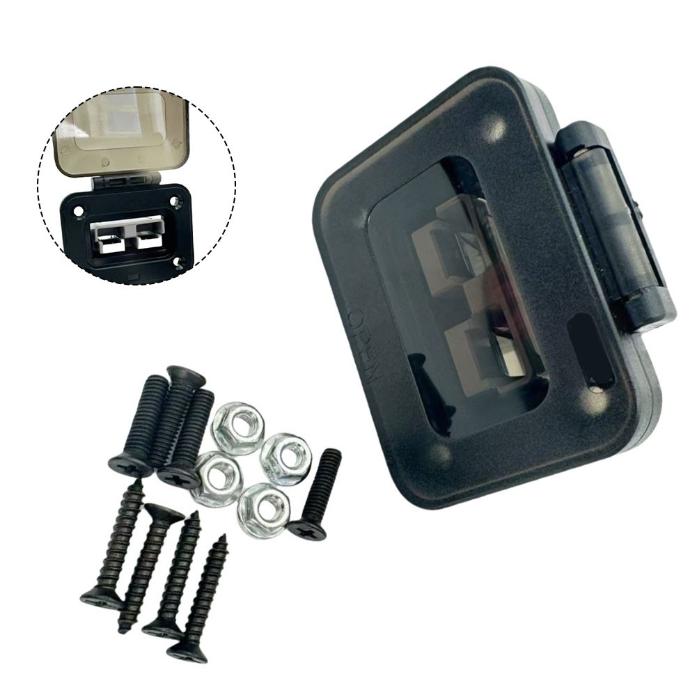 Base de panneau encastrée pour connecteur Anderson 50A avec couvercle pour câblage bateau - Photo 15/23