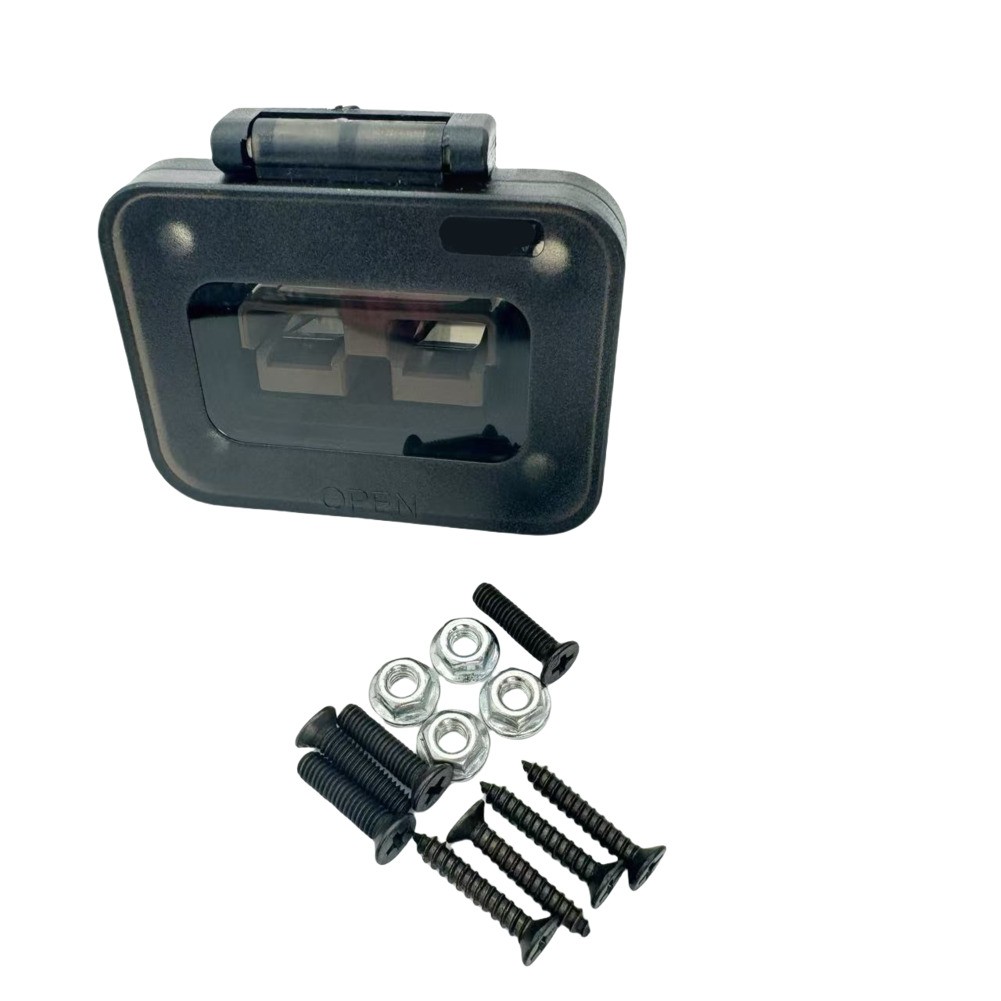 Base de panneau encastrée pour connecteur Anderson 50A avec couvercle pour câblage bateau - Photo 13/23