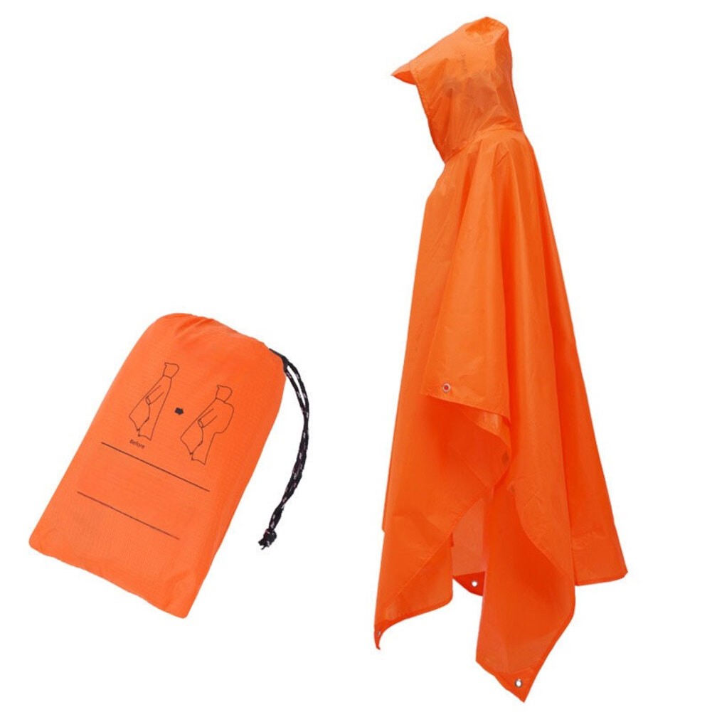 Multi Purpose Waterproof Adult Raincoat with Hood Lightweight Outdoor Equipment