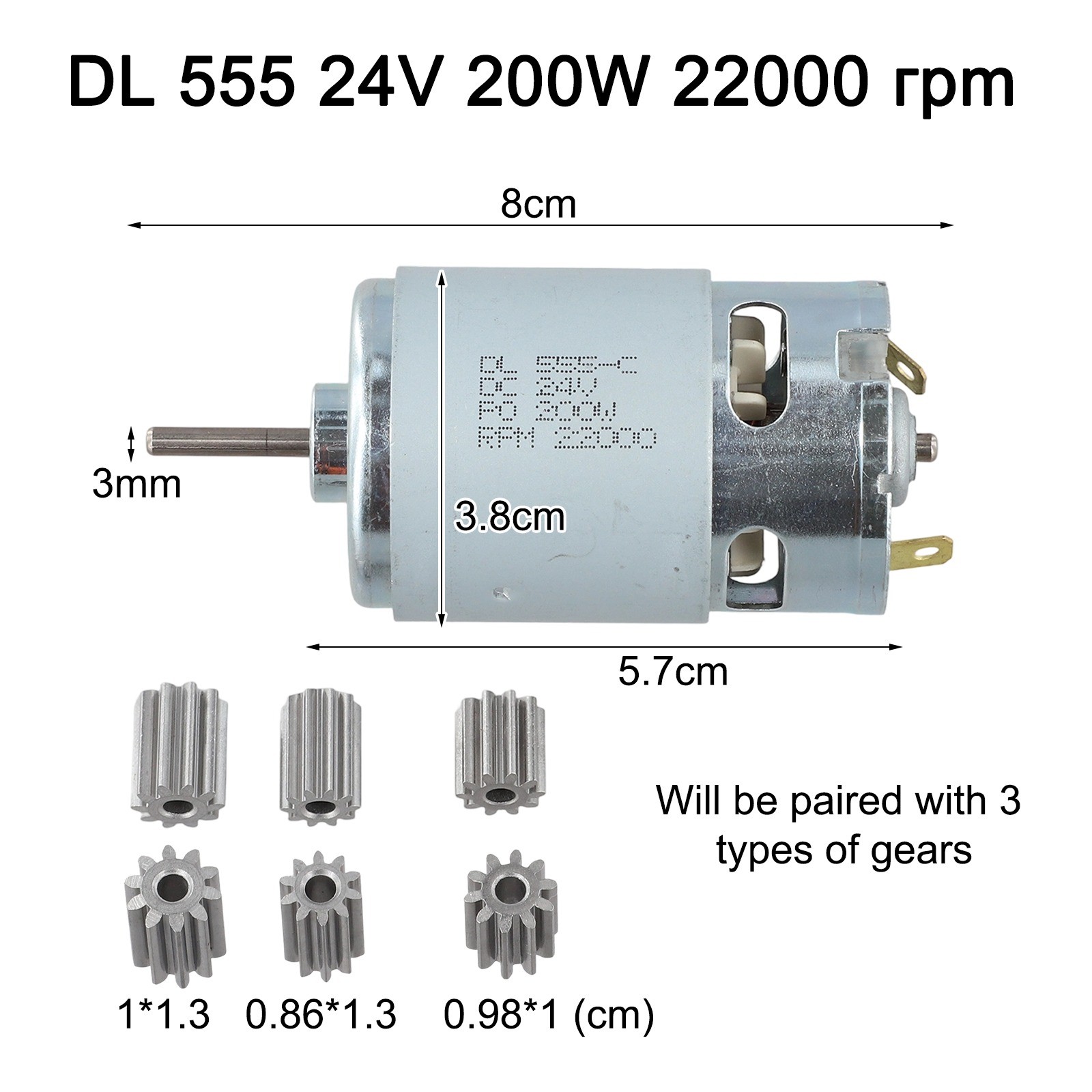 Children's Electric Car Motor RS550 RS390 RS380 6V 12V 24V Gear Options - Picture 31 of 123
