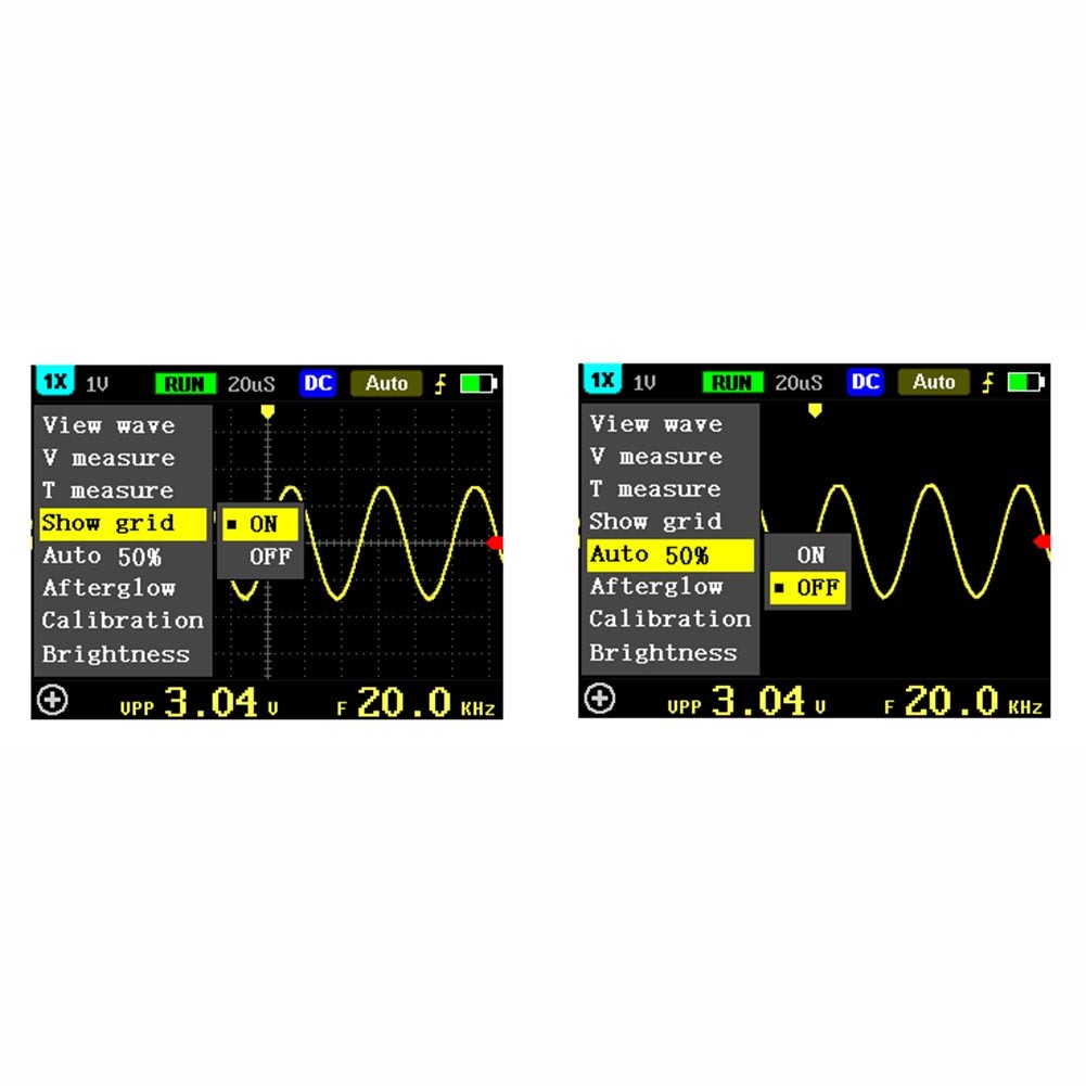 5012H Oscilloscope 500MS/s Sampling 100MHz Analog Bandwidth 64M Internal Storage