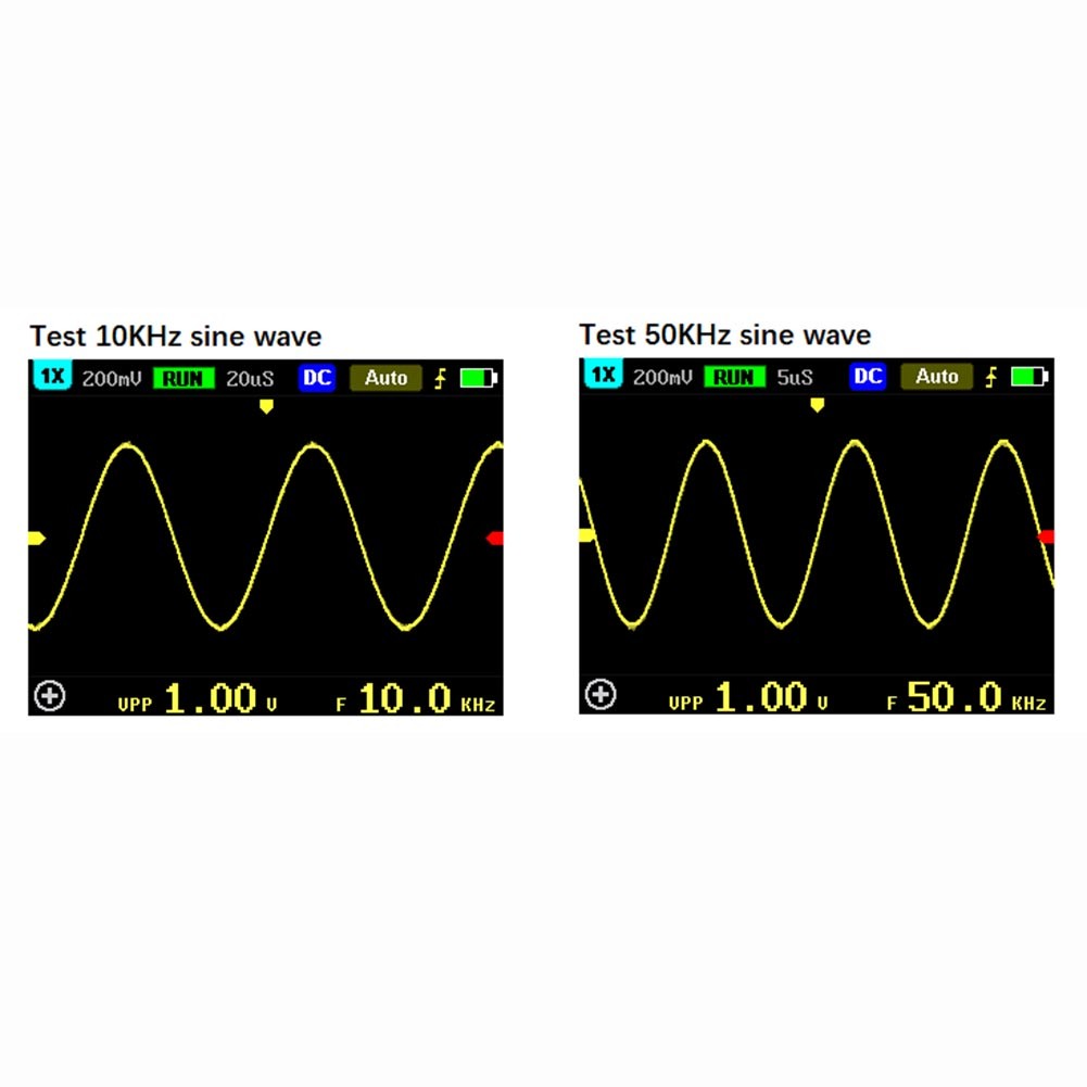 5012H Oscilloscope 500MS/s Sampling 100MHz Analog Bandwidth 64M Internal Storage