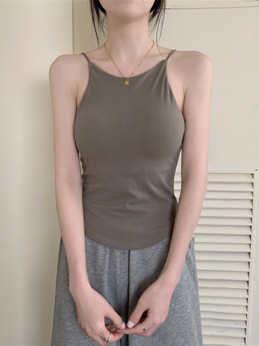 Women halter top with chest pads and base layer suitable for parties and beach - Picture 17 of 24