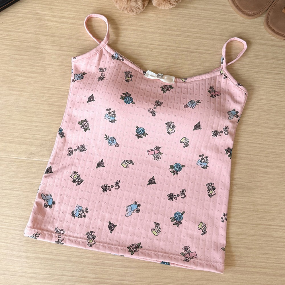 Women Casual Vest With Printed Butterfly Bow And Chest Cushion For Vacation Use - Picture 7 of 10