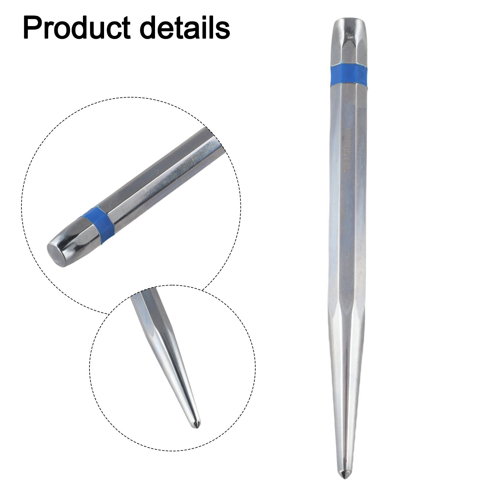 Marking Center Punch Tools 12PCS Alloy Steel for Wood and Metal 4x120mm - Produktbild 1