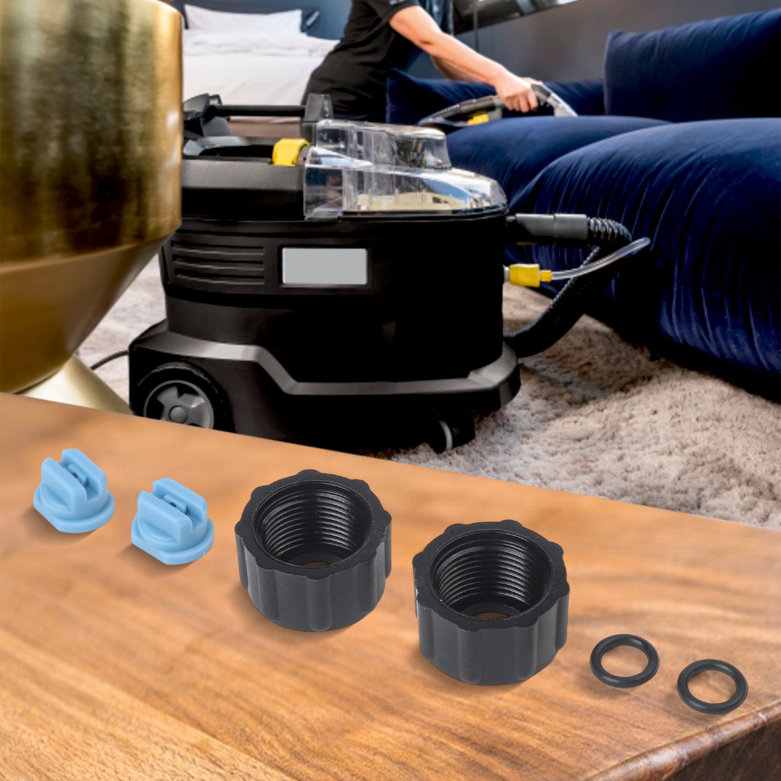 Complete Nozzle Nut Kit For KARCHER For PUZZI 8/1 10/1 100 200