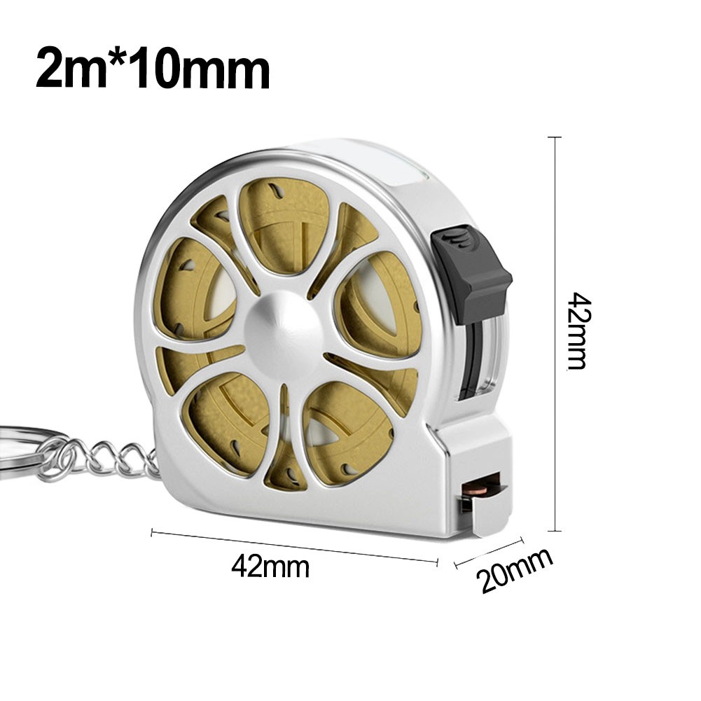 Kompaktes 2 Meter Edelstahl Maßband einziehbares metrisches Lineal rostfrei - Bild 35 von 39