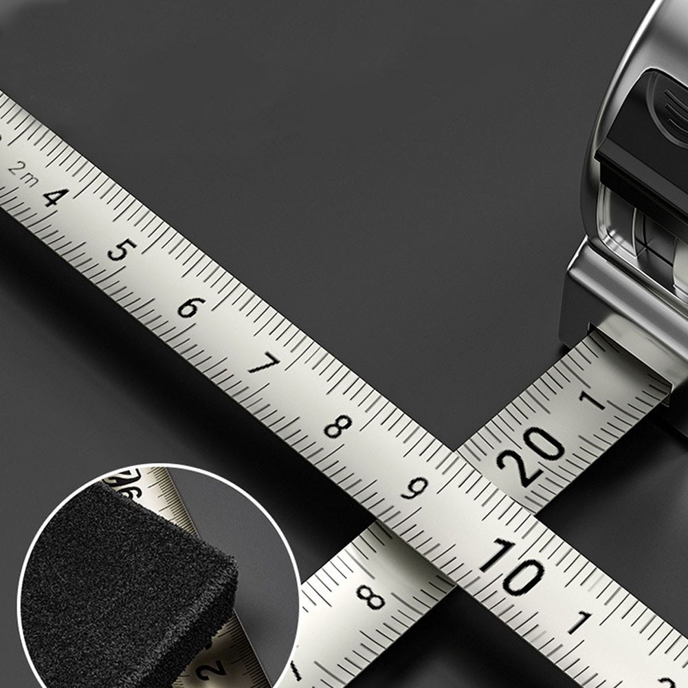 Kompaktes 2 Meter Edelstahl Maßband einziehbares metrisches Lineal rostfrei - Bild 36 von 39