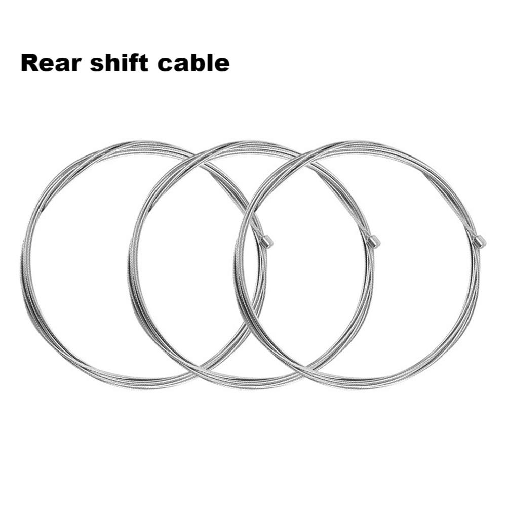 10 Pack Bike Cables Gear Brake Stainless Steel Zinc Coated Length 1 95 M
