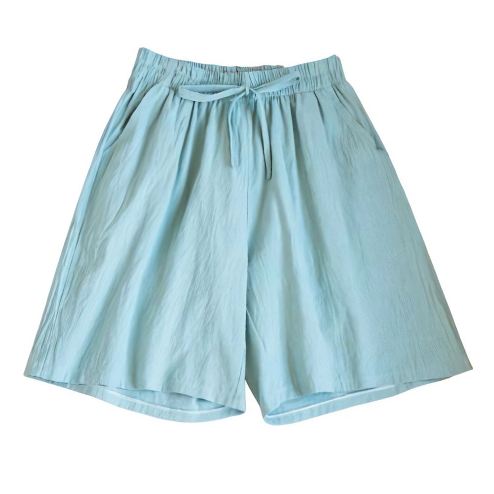 Cotton Linen Casual Shorts Women Gym Shorts High Waist Short Pants Female Summer