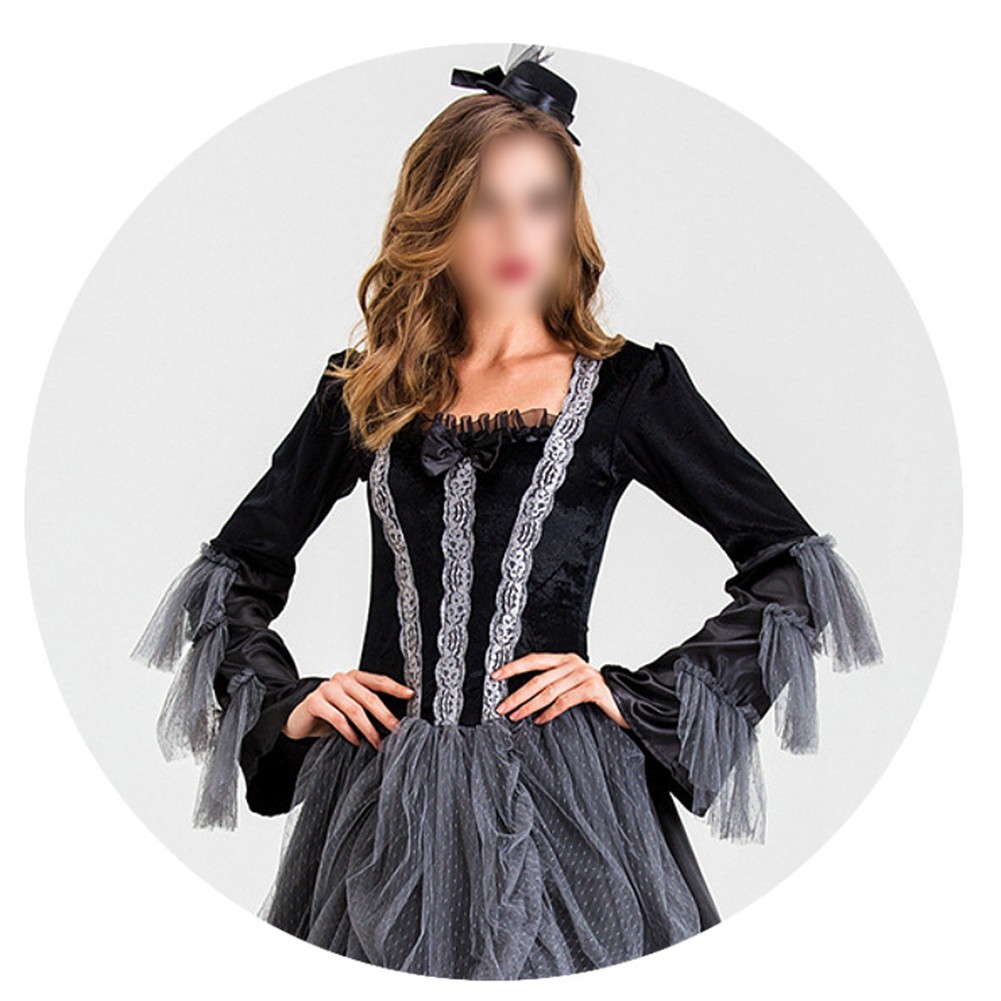 Damen Vintage Renaissance Gothic Cosplay Kostüm Mittelalter Kleid Dress für Pa - Picture 16 of 32