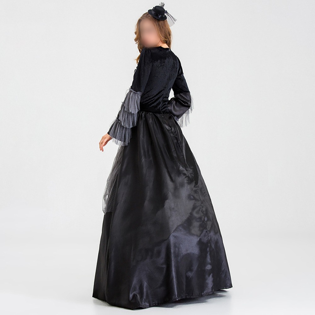 Damen Vintage Renaissance Gothic Cosplay Kostüm Mittelalter Kleid Dress für Pa - Picture 15 of 32