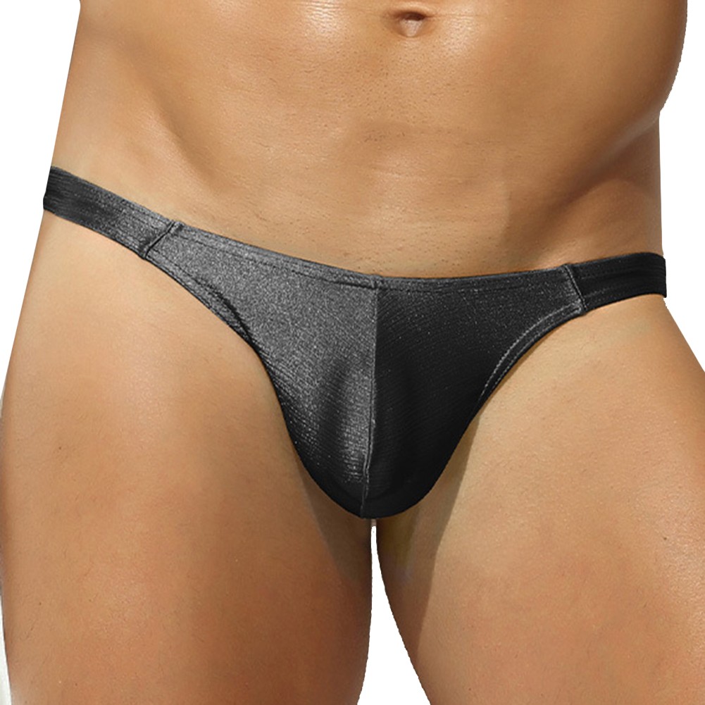 Herren Atmungsaktiv Niedrige Taille Glänzend G String Tanga Unterwäsche Elastisch Beutel Design - Bild 17 von 26