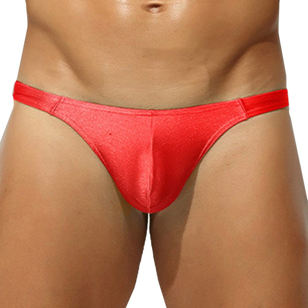 Herren Atmungsaktiv Niedrige Taille Glänzend G String Tanga Unterwäsche Elastisch Beutel Design - Bild 21 von 26