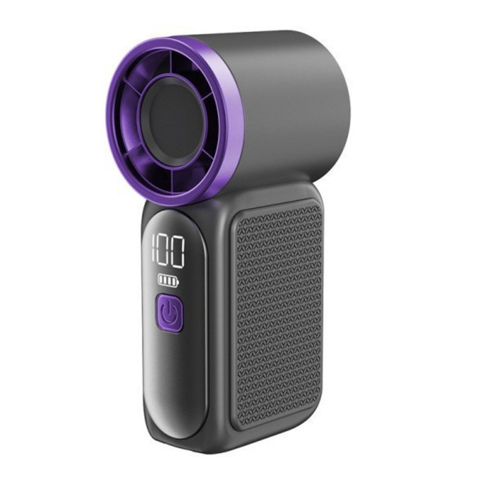 Handheld Mini Fan with 6 Speed Options USB Rechargeable for Travel Convenience - Zdjęcie 4 z 7