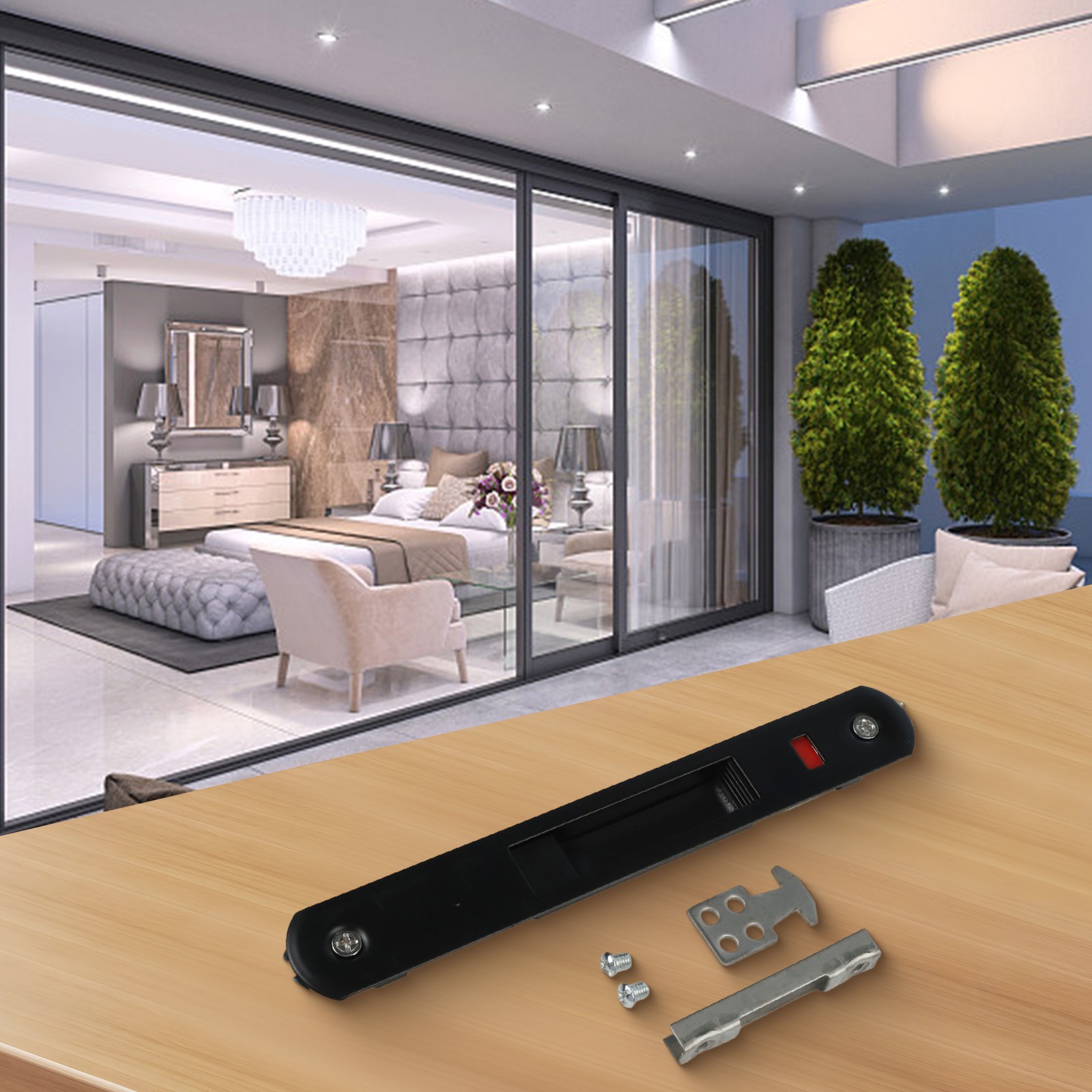 High Quality New Practical Lock Hook Lock 90 Single Side Aluminum Alloy