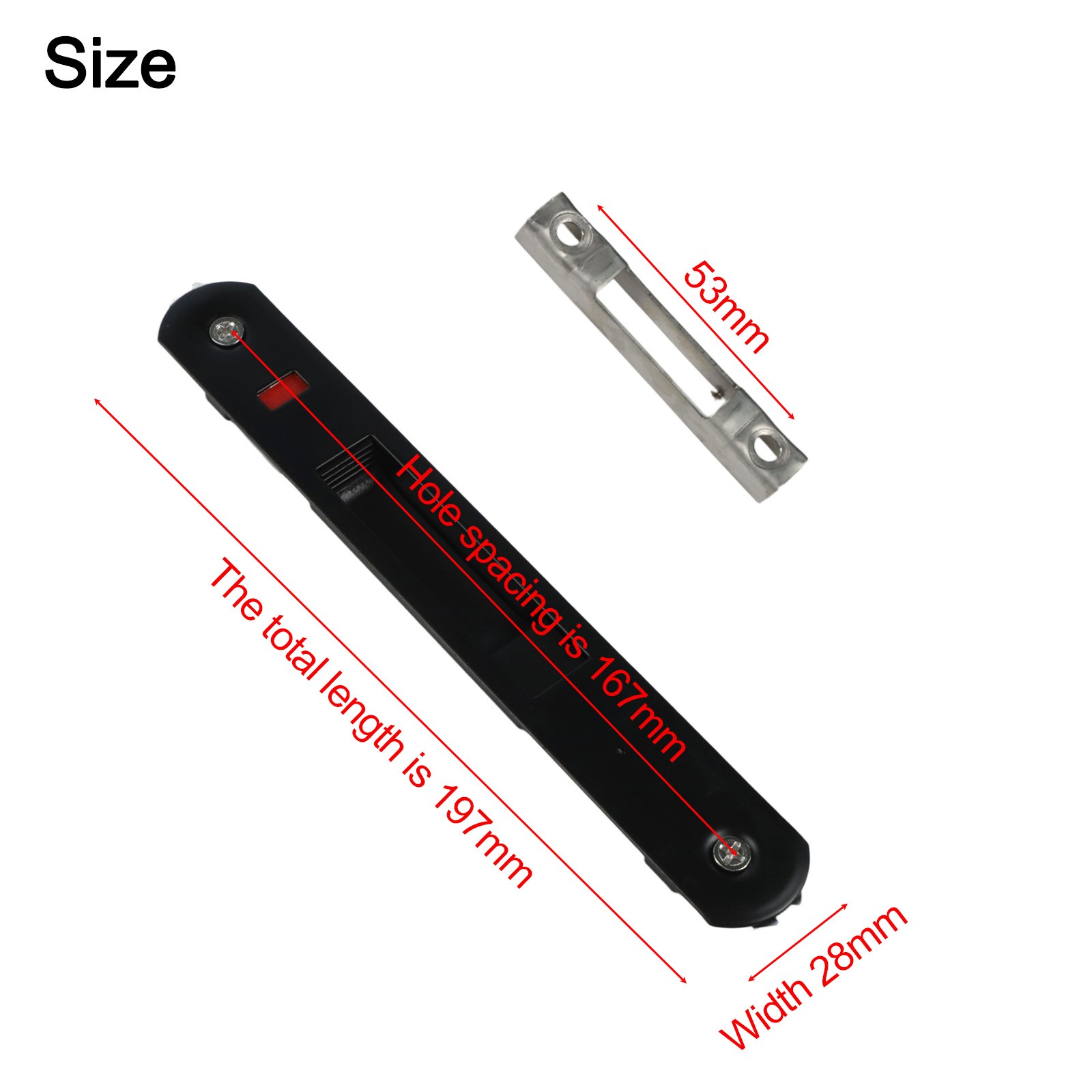 High Quality New Practical Lock Hook Lock 90 Single Side Aluminum Alloy