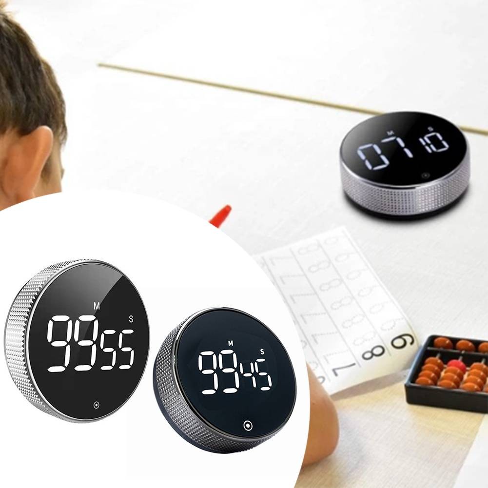 Kitchen Timer with Loud Digital Alarm and Magnetic Backing for Cooking