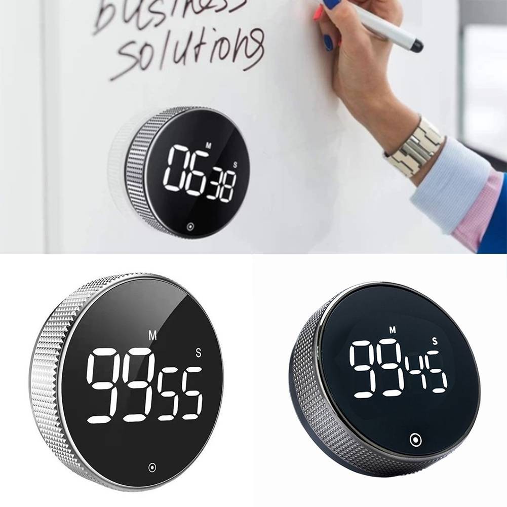 Kitchen Timer with Loud Digital Alarm and Magnetic Backing for Cooking