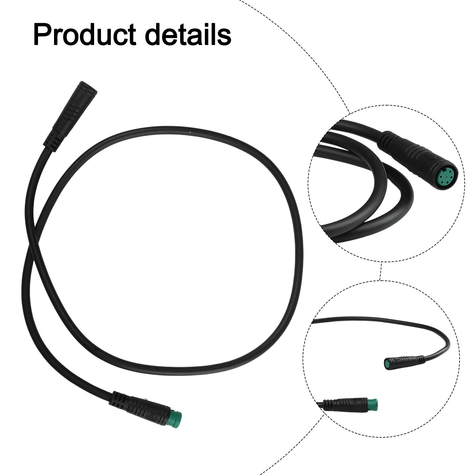 Electric Scooter 5Pin Extension Cable Waterproof for High Compatibility