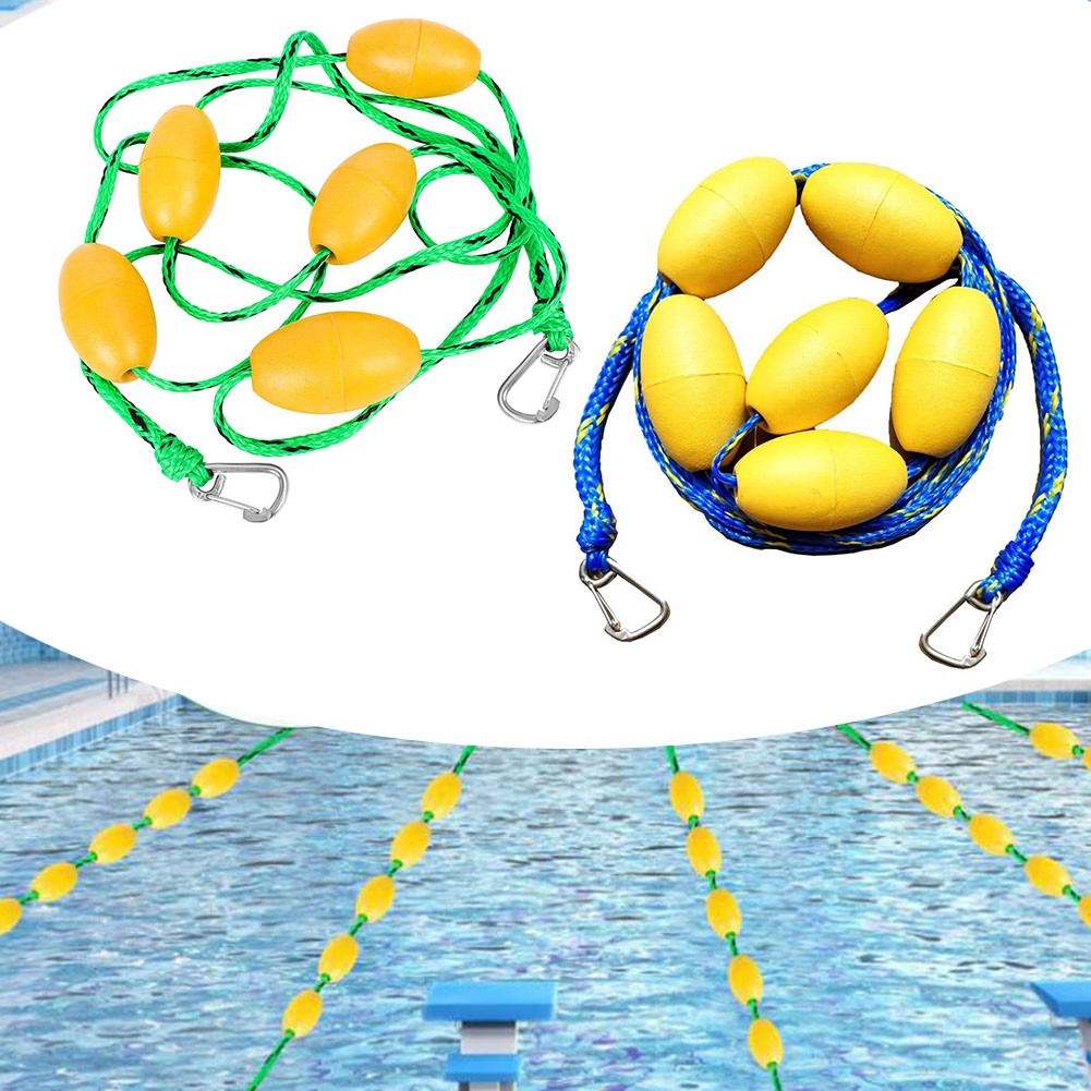 16ft 20ft Swimming Pool Lane Line Rope with 56 Buoys for Pool Safety Divider