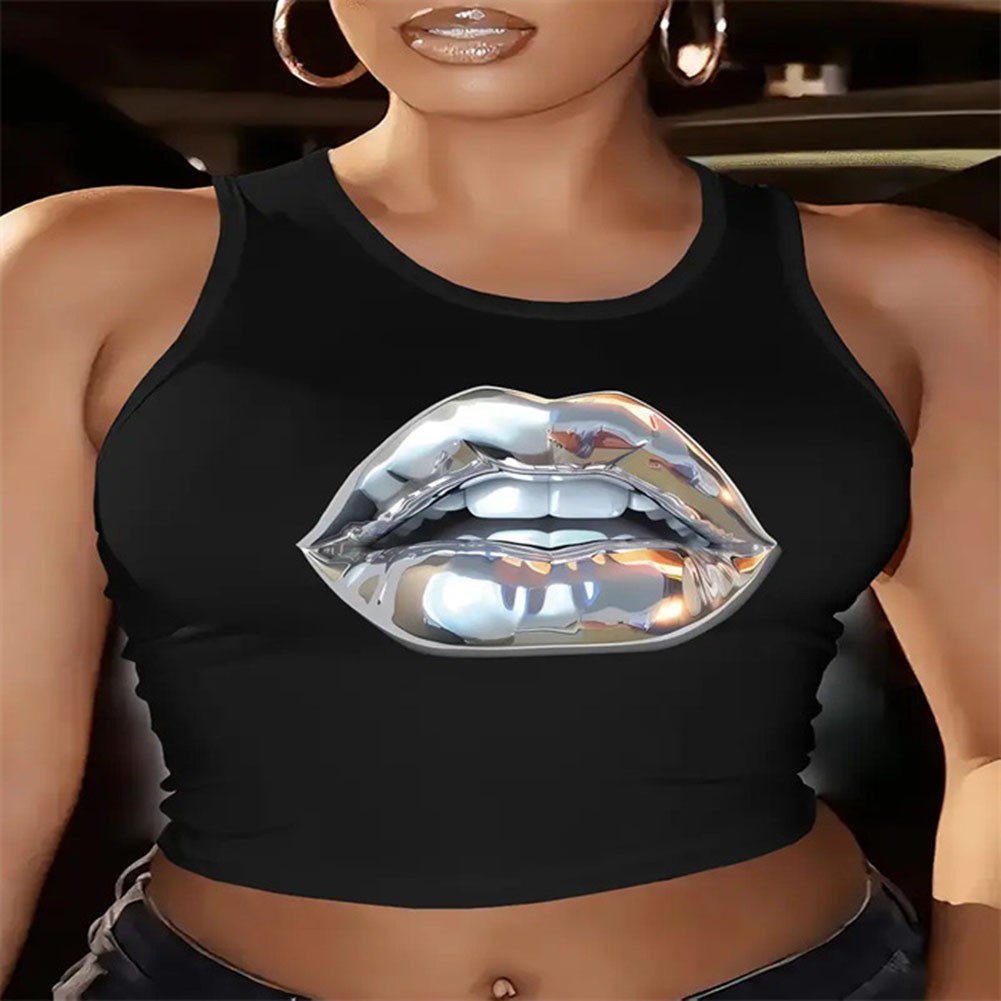 Crop Top Casual Wear Breathable Fabric Classic Round Neck Fashionable Design - Picture 23 of 60