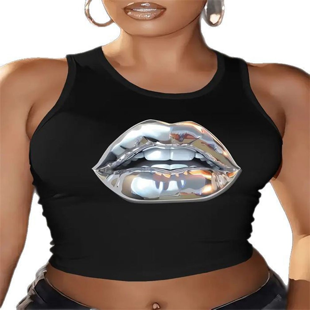 Crop Top Casual Wear Breathable Fabric Classic Round Neck Fashionable Design - Picture 37 of 60