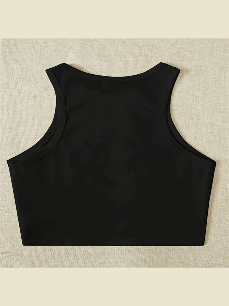 Crop Top Casual Wear Breathable Fabric Classic Round Neck Fashionable Design - Picture 17 of 60