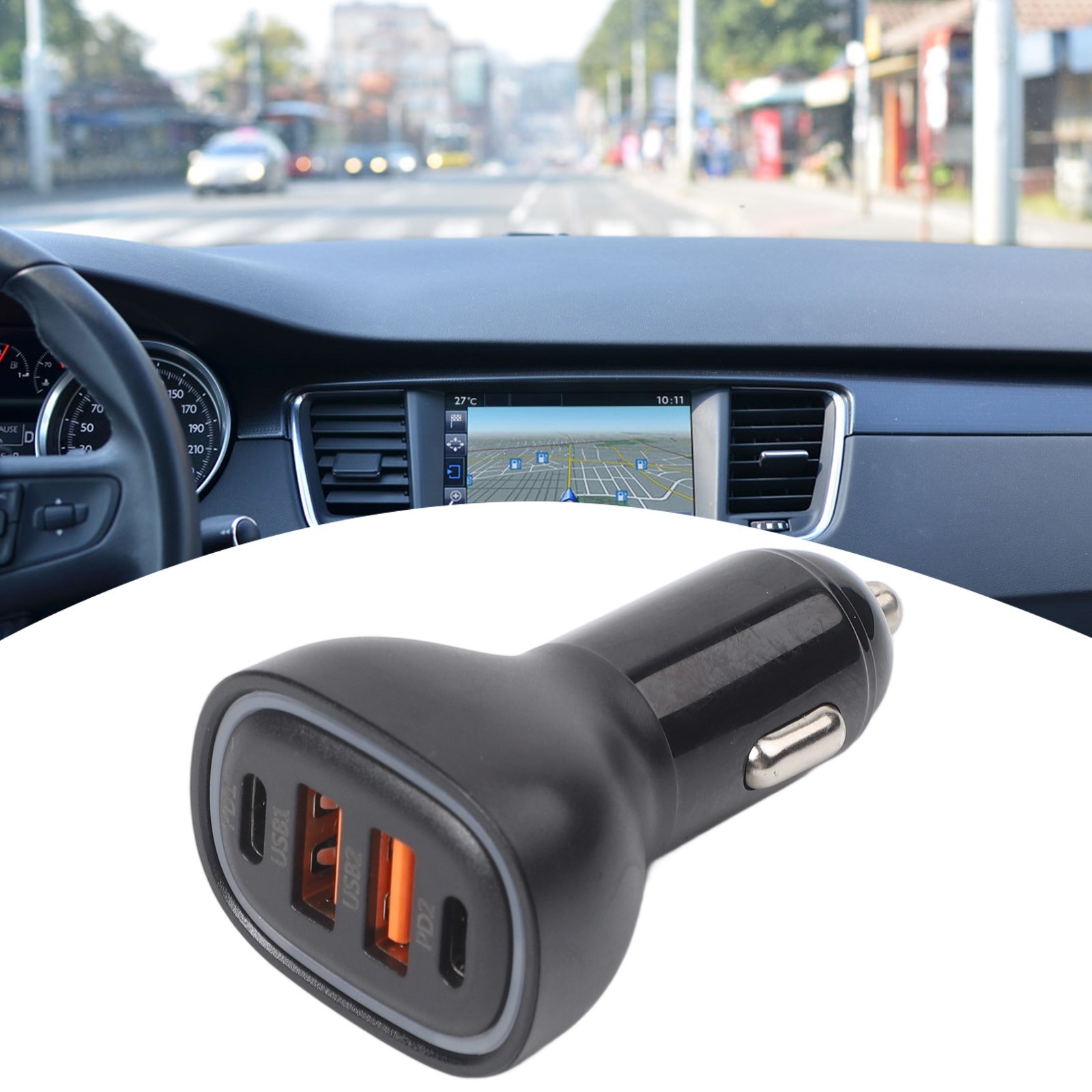 For Car Cameras 100W Car Charger Aluminium Alloy Material Fast Charge Capability - Picture 13 of 24