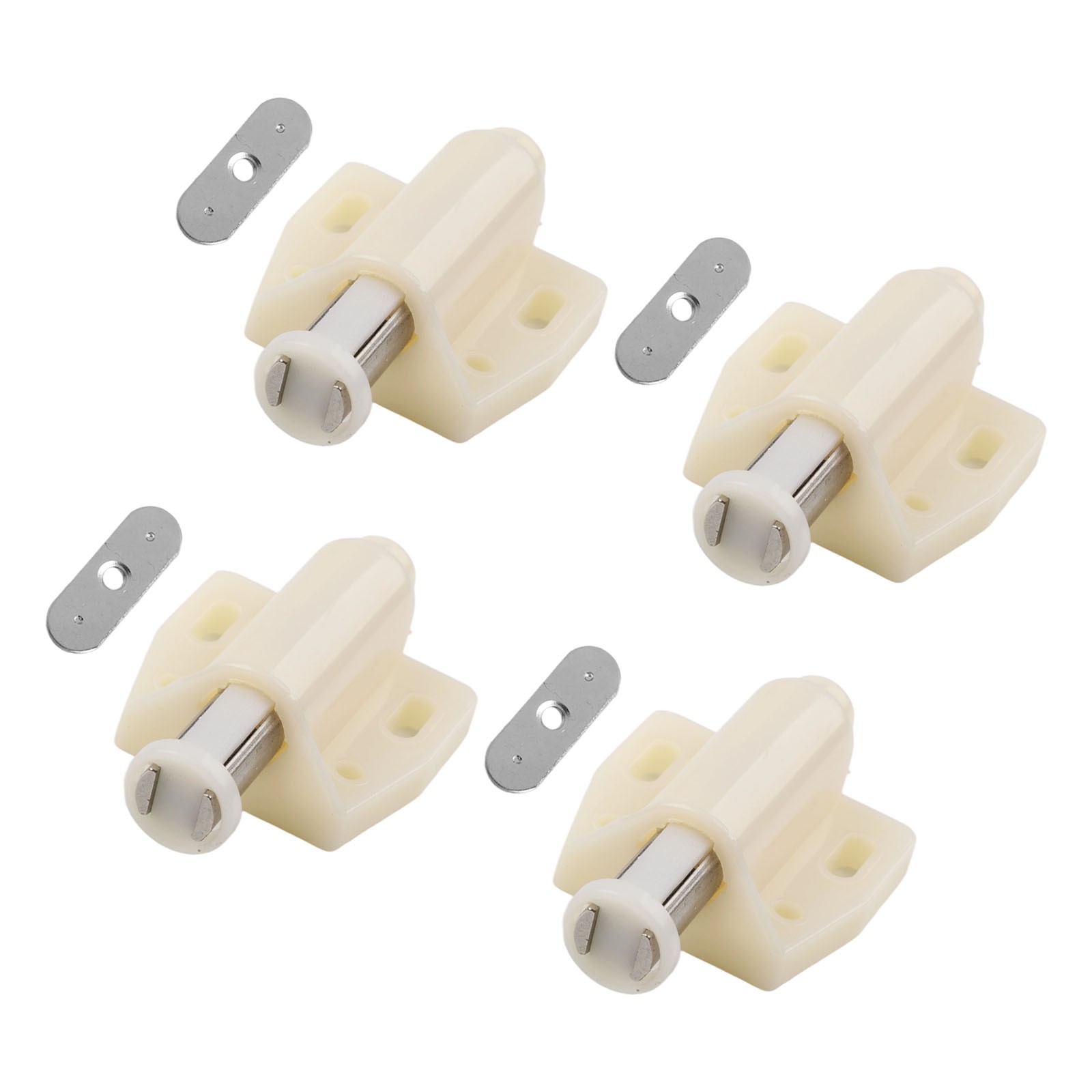 Practical Bathroom Wardrobes Touch Latch ABS Cupboard Magnetic White/Black - Produktbild 1