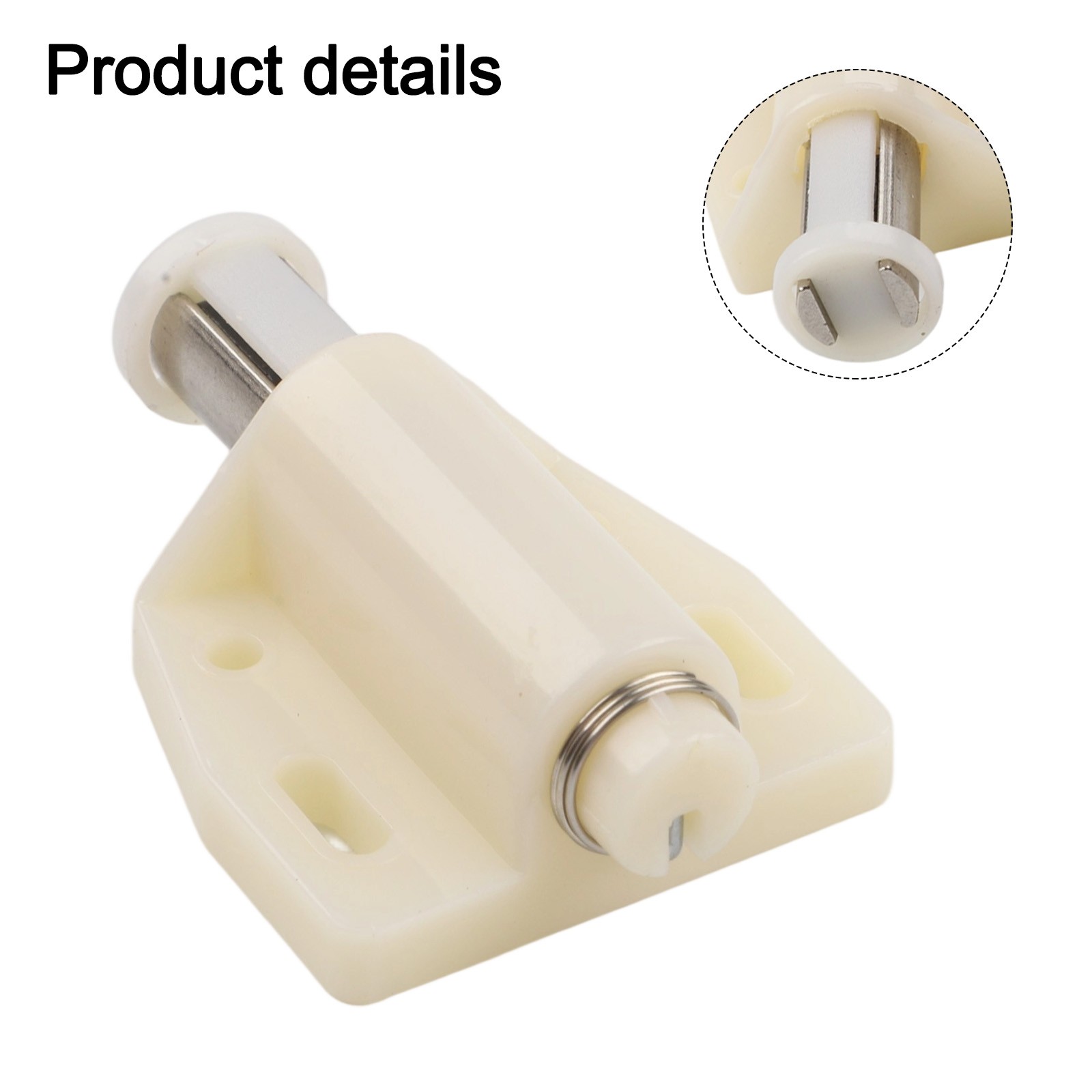 Practical Bathroom Wardrobes Touch Latch ABS Cupboard Magnetic White/Black - Produktbild 6
