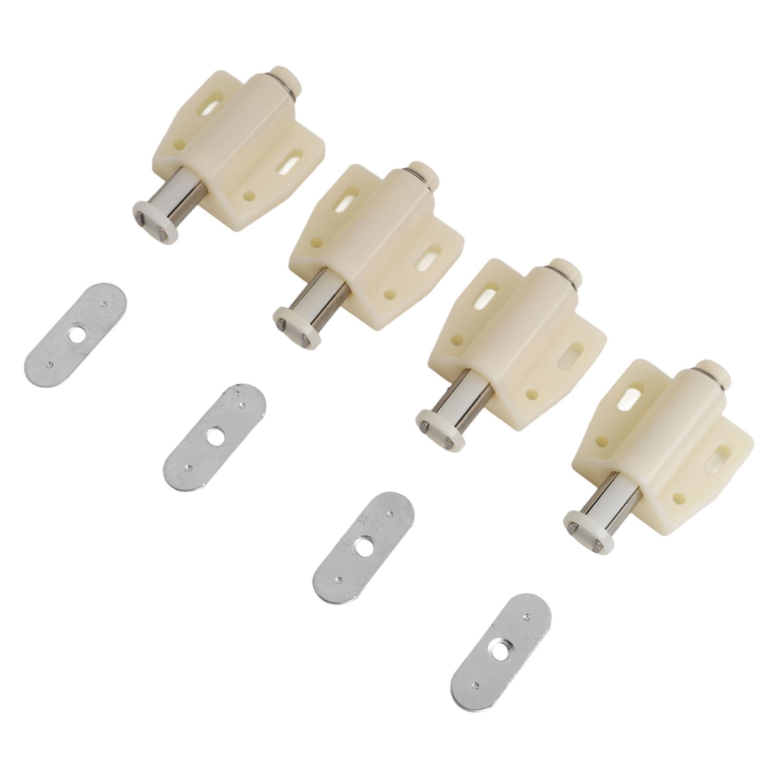 Practical Bathroom Wardrobes Touch Latch ABS Cupboard Magnetic White/Black - Produktbild 2