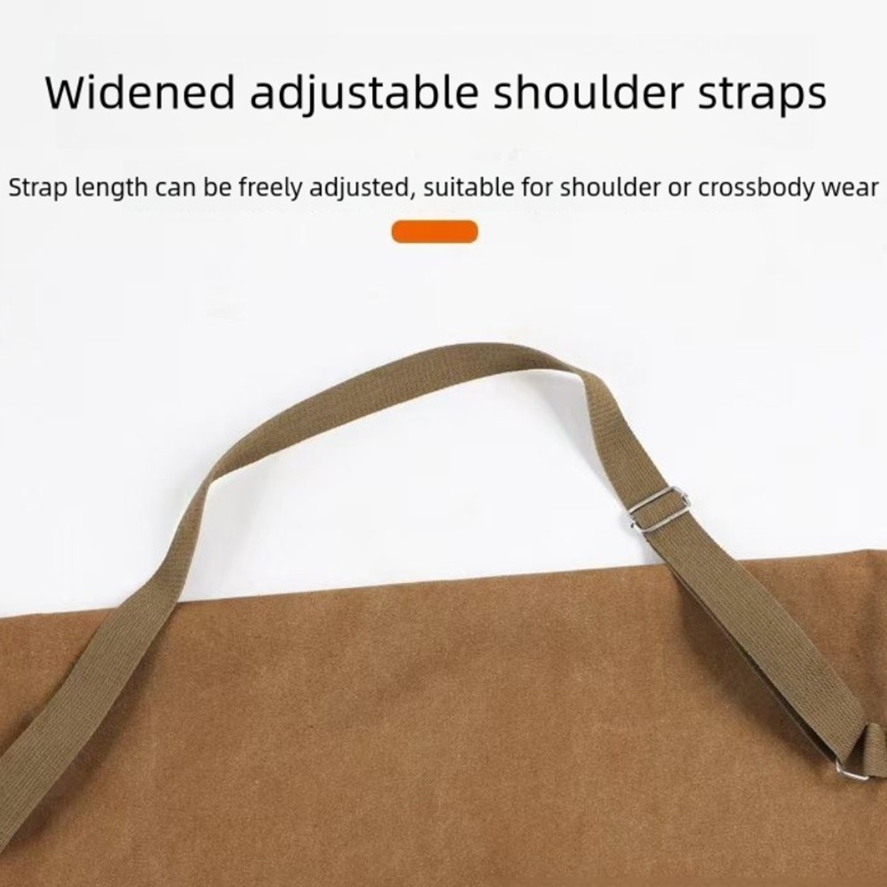 For Durable Waterproof Canvas Fishing Rod Bag With Portable Carry Strap Design - Picture 18 of 30