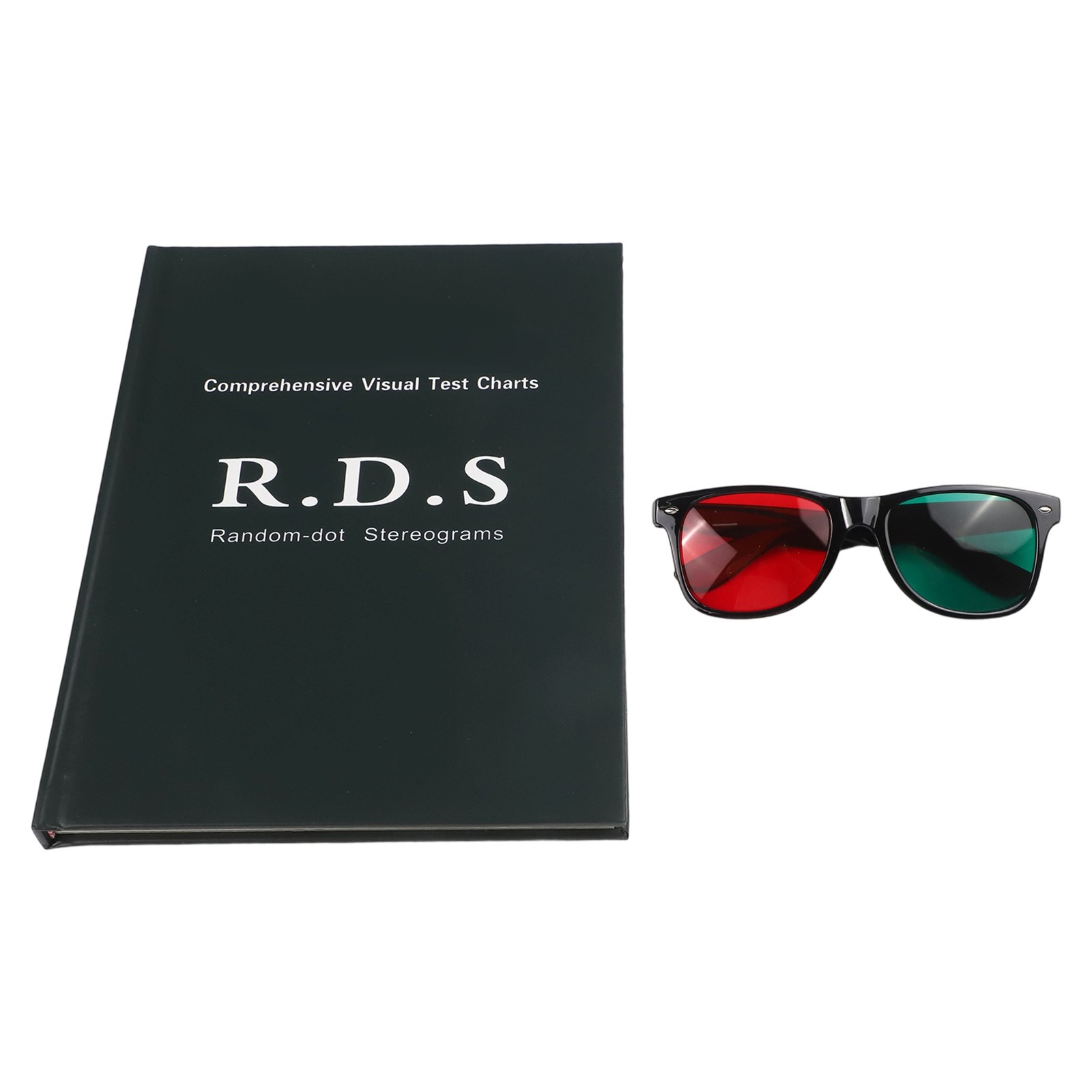 Vision Assessment Chart with Red and Blue Glasses for Astigmatism Test