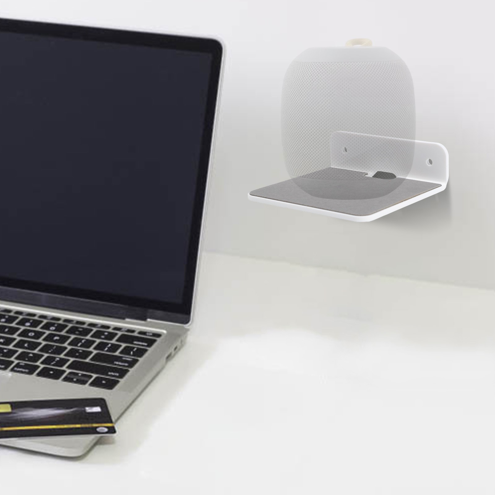 Space Saving Wall Mount Acrylic Stand Perfect for Webcams and Other For Devices