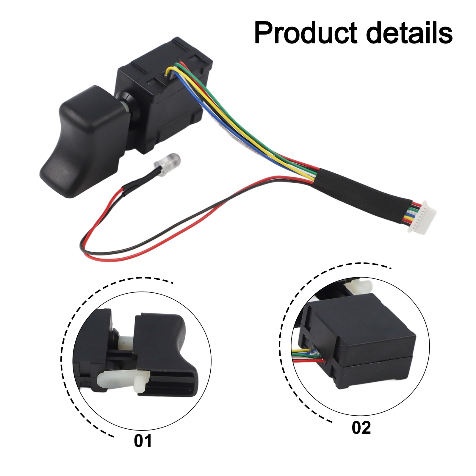 For Your Needs For Dayi 21v Electric Drill Motor Controller & Switch Kit