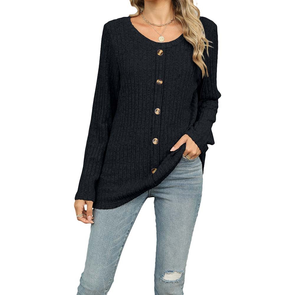 Loose Fit Shirt Long-sleeved T-shirt Breathable Fabric Patchwork Style - Picture 26 of 45
