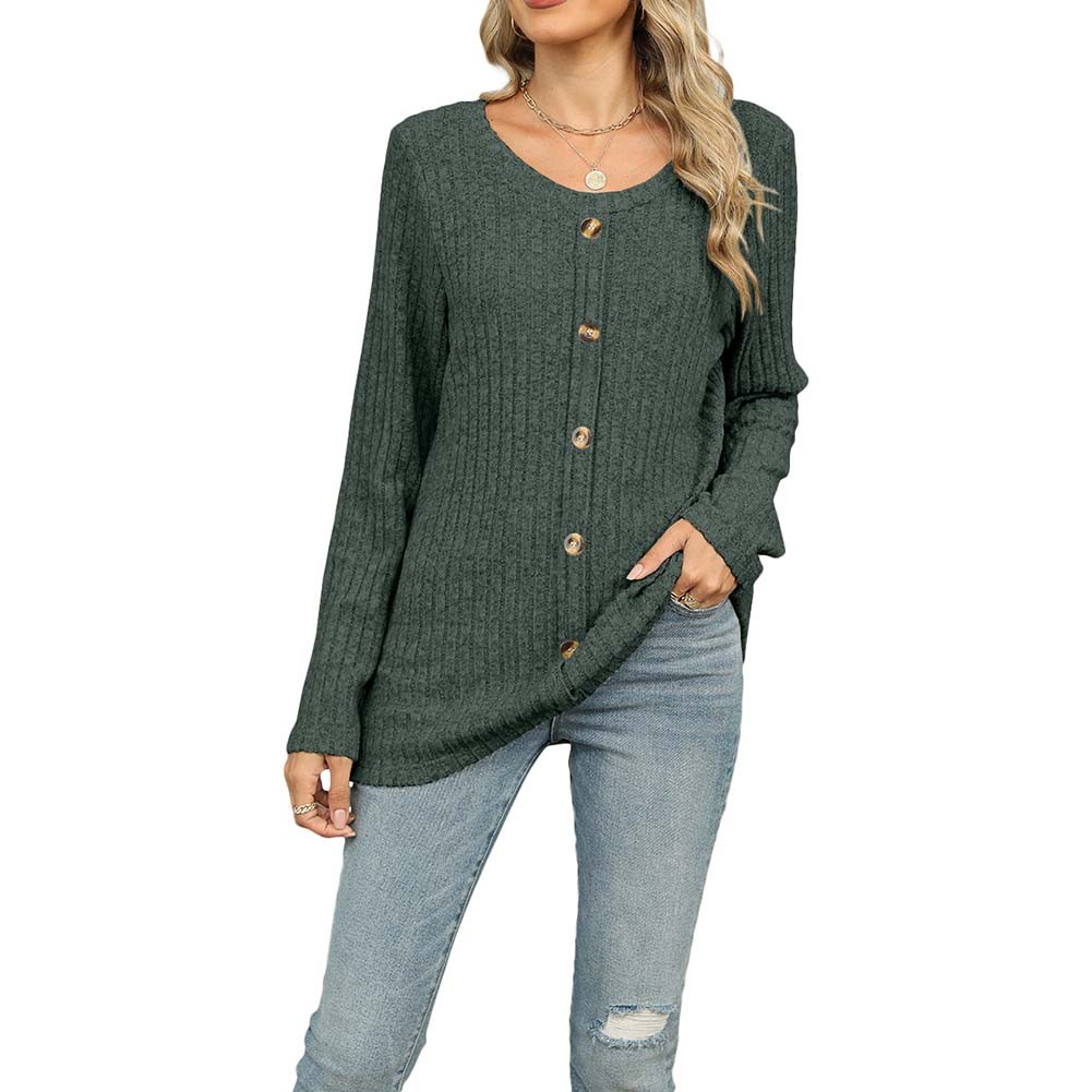 Loose Fit Shirt Long-sleeved T-shirt Breathable Fabric Patchwork Style - Picture 39 of 45